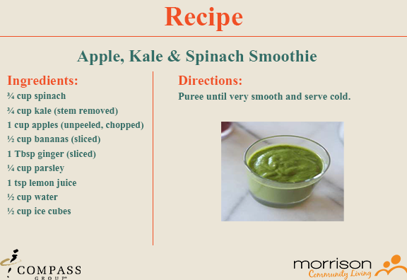 Apple, Kale & Spinach Smoothie